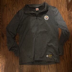NFL Gray Steelers Quarter-Zip Sweatshirt